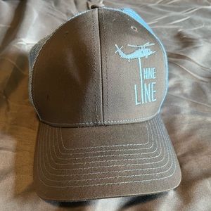 Nine Line Dropline snapback hat, blue and gray